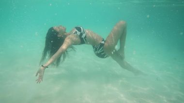Amyra Dastur Poses Underwater in Black & White Bikini During Her Maldivian Holiday (View Pic)